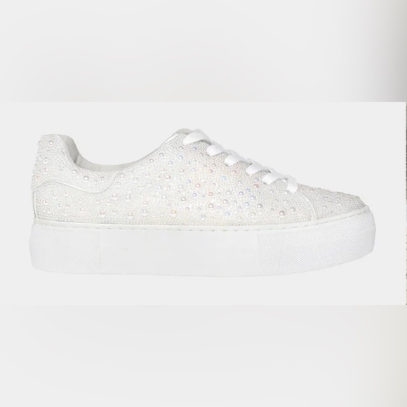 Betsey Johnson Shoes - Betsey Johnson Sidny Ivory Pearl Sneaker